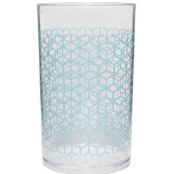 Gobelet en plastique transparent motif multicolore