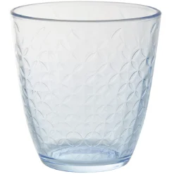 Gobelet en verre Ambre design epona transparent bleu x6