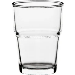 Gobelet en verre transparent empilable x 6