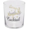 Gobelet en verre transparent avec inscription 34,5 cl x3