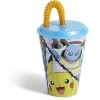 Gobelet enfant avec paille Pokémon Ø9xH16,3cm