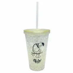 Gobelet et paille réfrigérant
