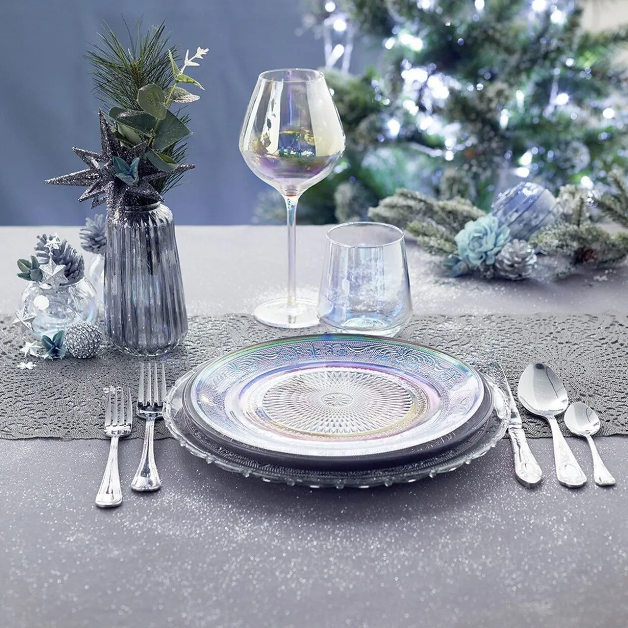 Gobelet iridescent en verre 49 cl x4