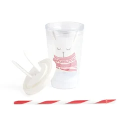 Gobelet paille Noël 470ml - 2 modèles