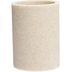 Gobelet plastique beige effet texturé Ø7,3xH10cm