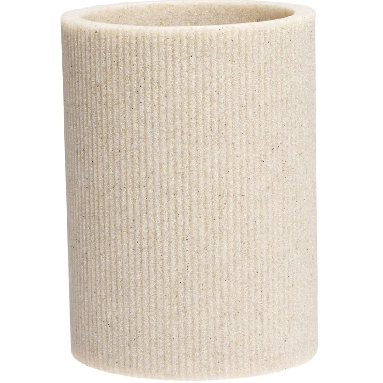 Gobelet plastique beige effet texturé Ø7,3xH10cm