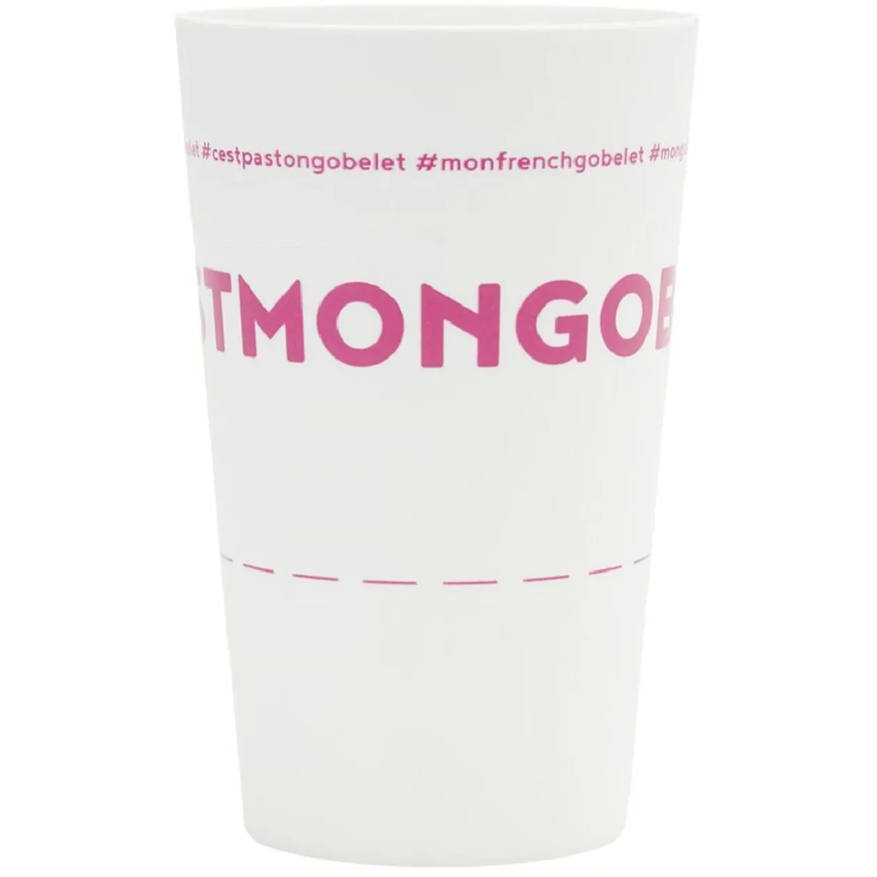 Gobelet plastique inscription #CESTMONGOBELET 33cl