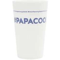 Gobelet plastique inscription #PAPACOOL 33cl