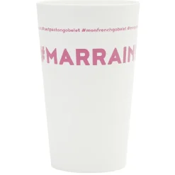 Gobelet plastique inscription #MARRAINE 33cl