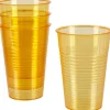 Gobelet plastique orange transparent x4