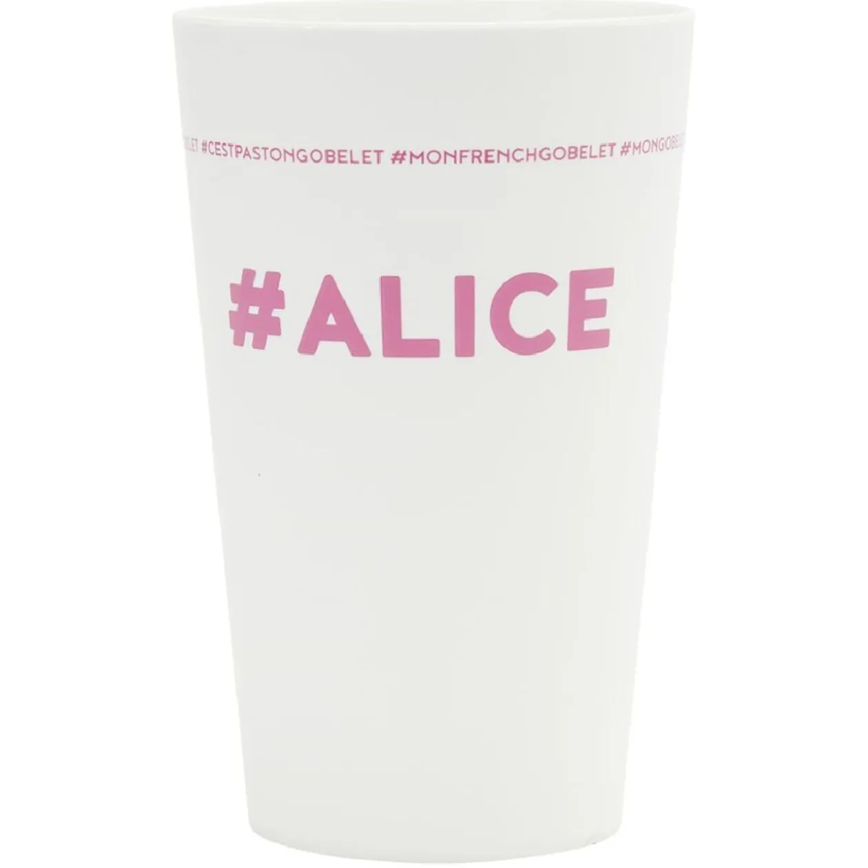 Gobelet plastique prénom #ALICE 33cl