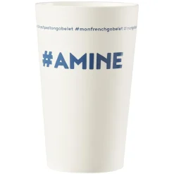 Gobelet plastique prénom #AMINE 33cl