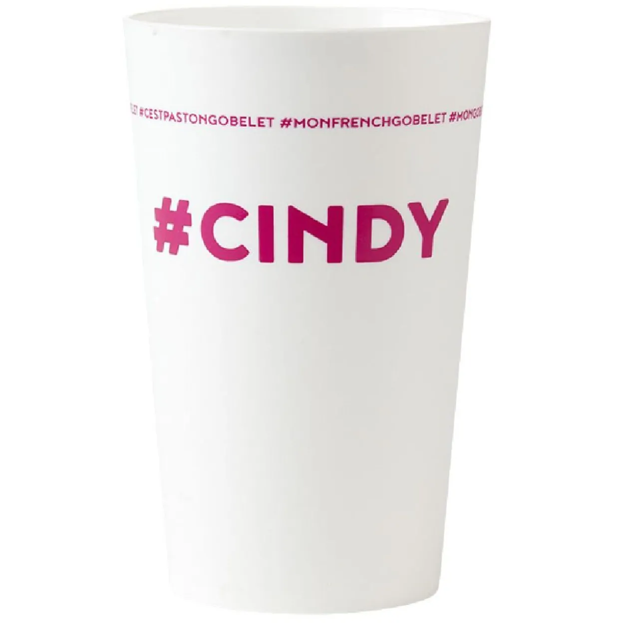Gobelet plastique prénom #CINDY 33 cl