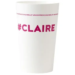Gobelet plastique prénom #CLAIRE 33 cl