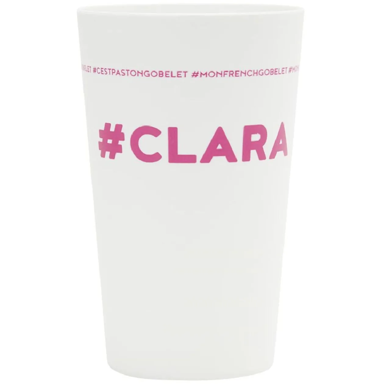 Gobelet plastique prénom #CLARA 33cl