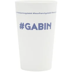 Gobelet plastique prénom #GABIN 33cl