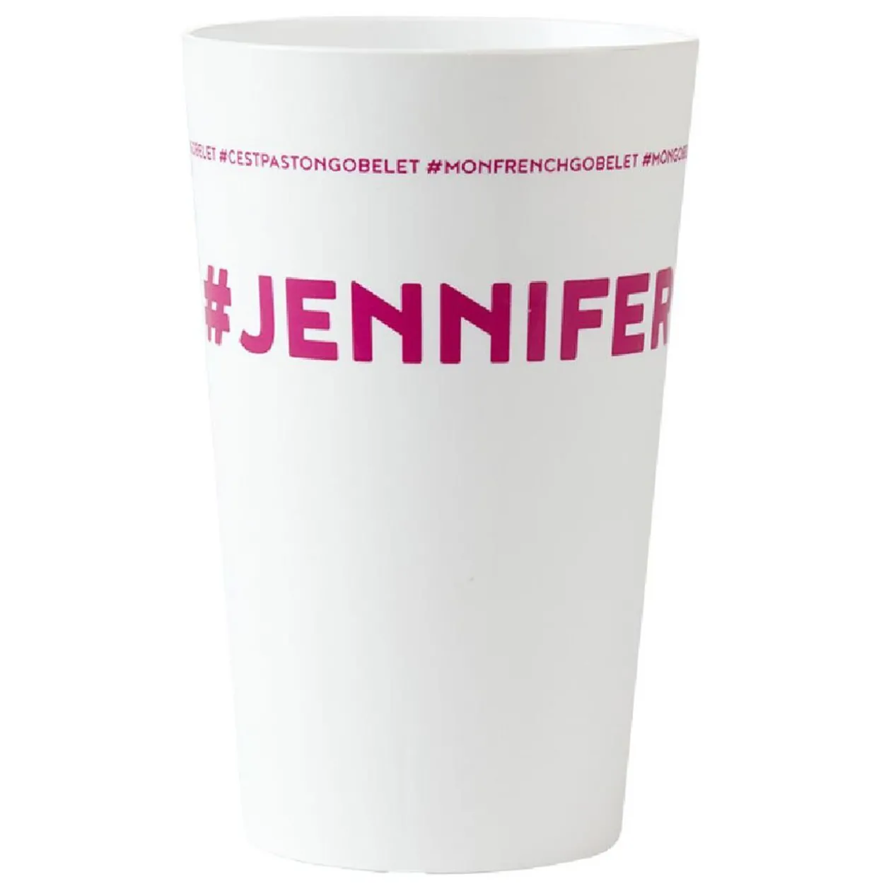 Gobelet plastique prénom #JENNIFER 33cl
