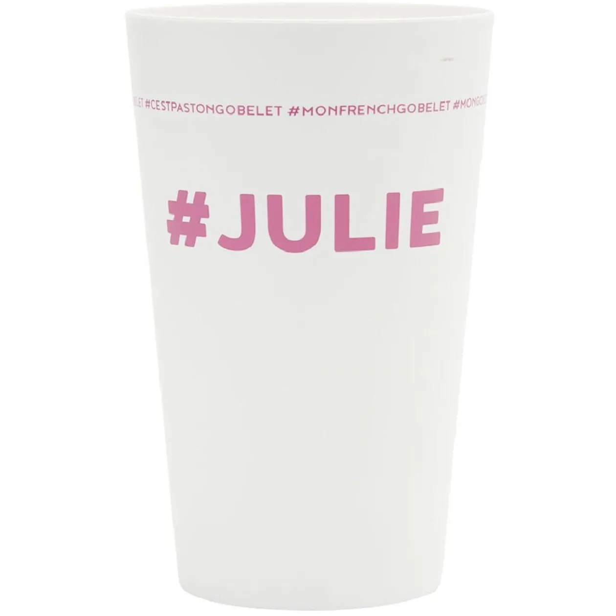 Gobelet plastique prénom #JULIE 33cl