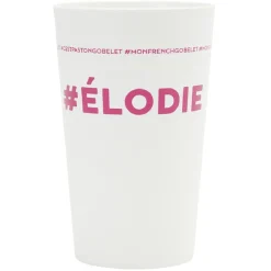 Gobelet plastique prénom #ÉLODIE 33cl