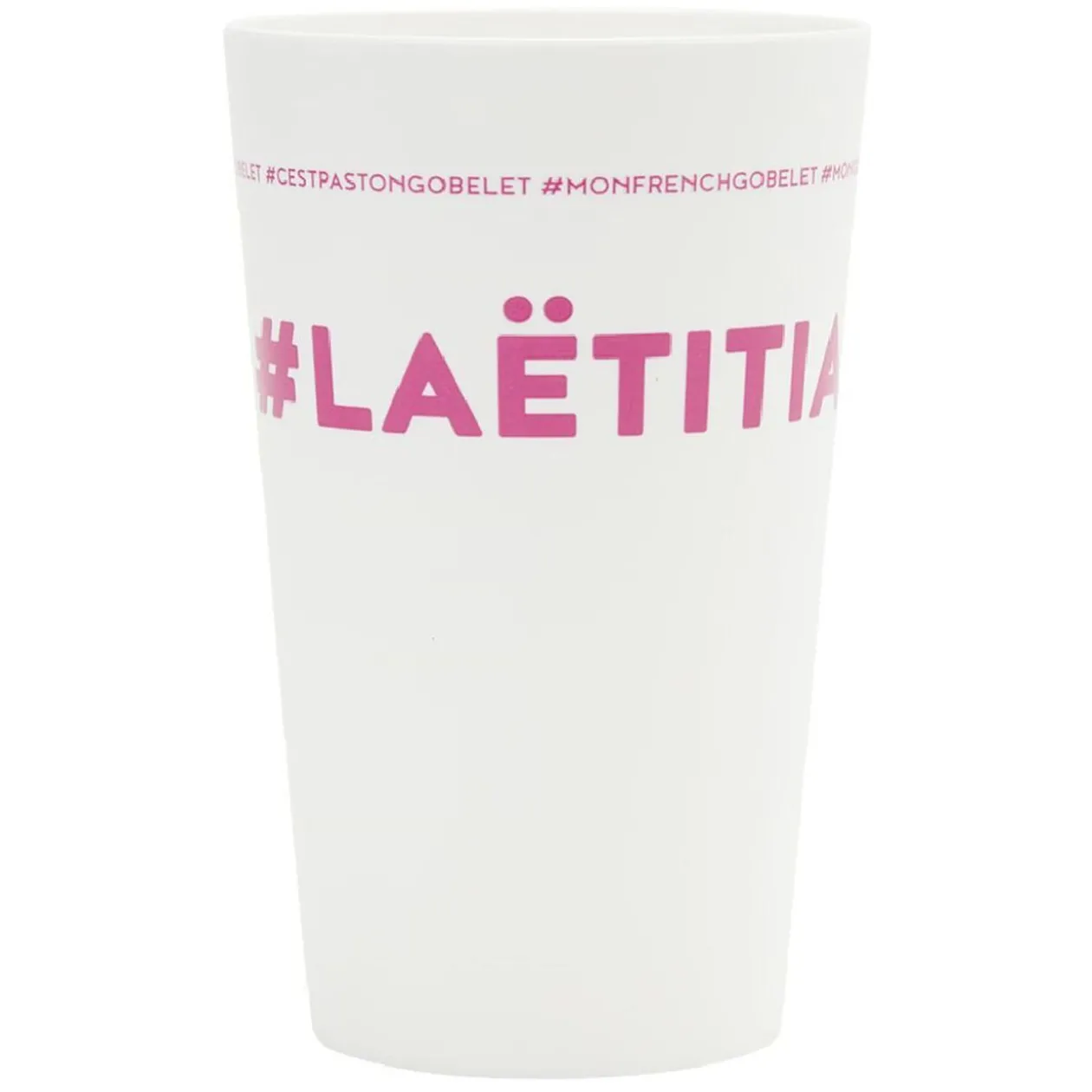 Gobelet plastique prénom #LAËTITIA 33cl