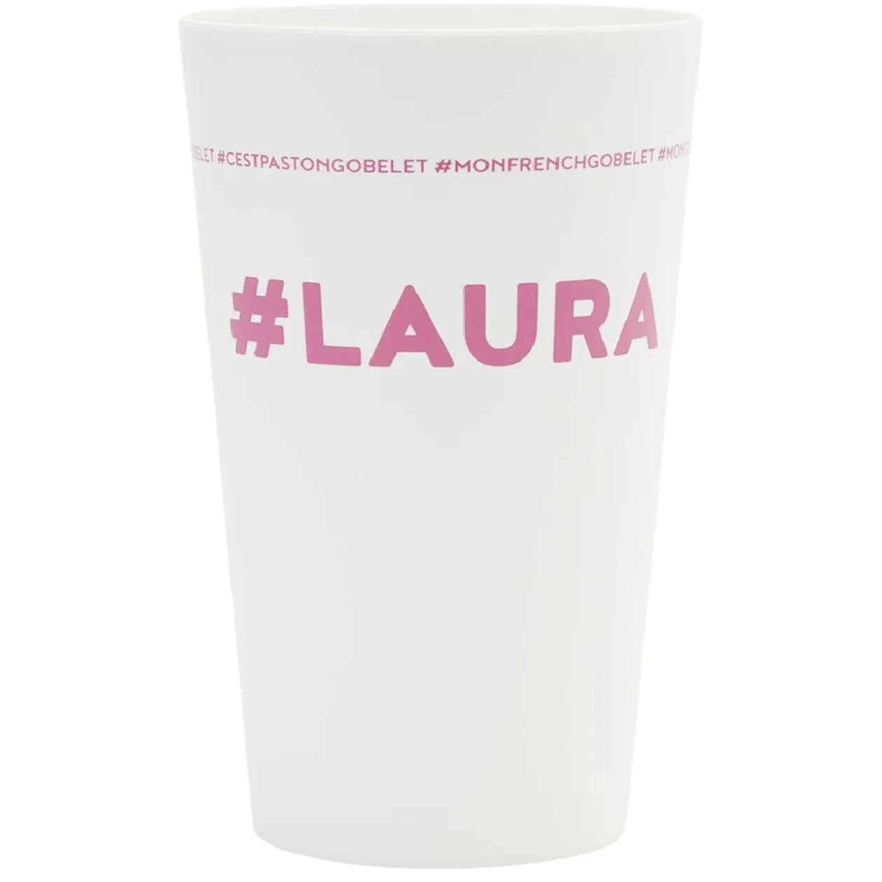 Gobelet plastique prénom #LAURA 33cl
