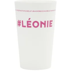 Gobelet plastique prénom #LÉONIE 33cl