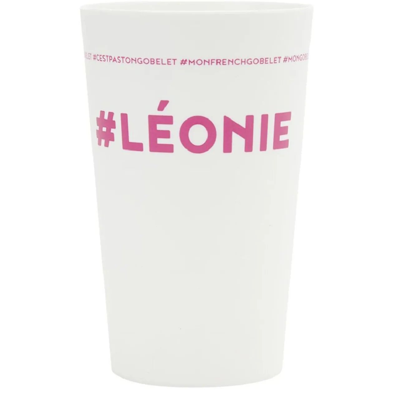 Gobelet plastique prénom #LÉONIE 33cl
