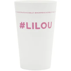 Gobelet plastique prénom #LILOU 33cl