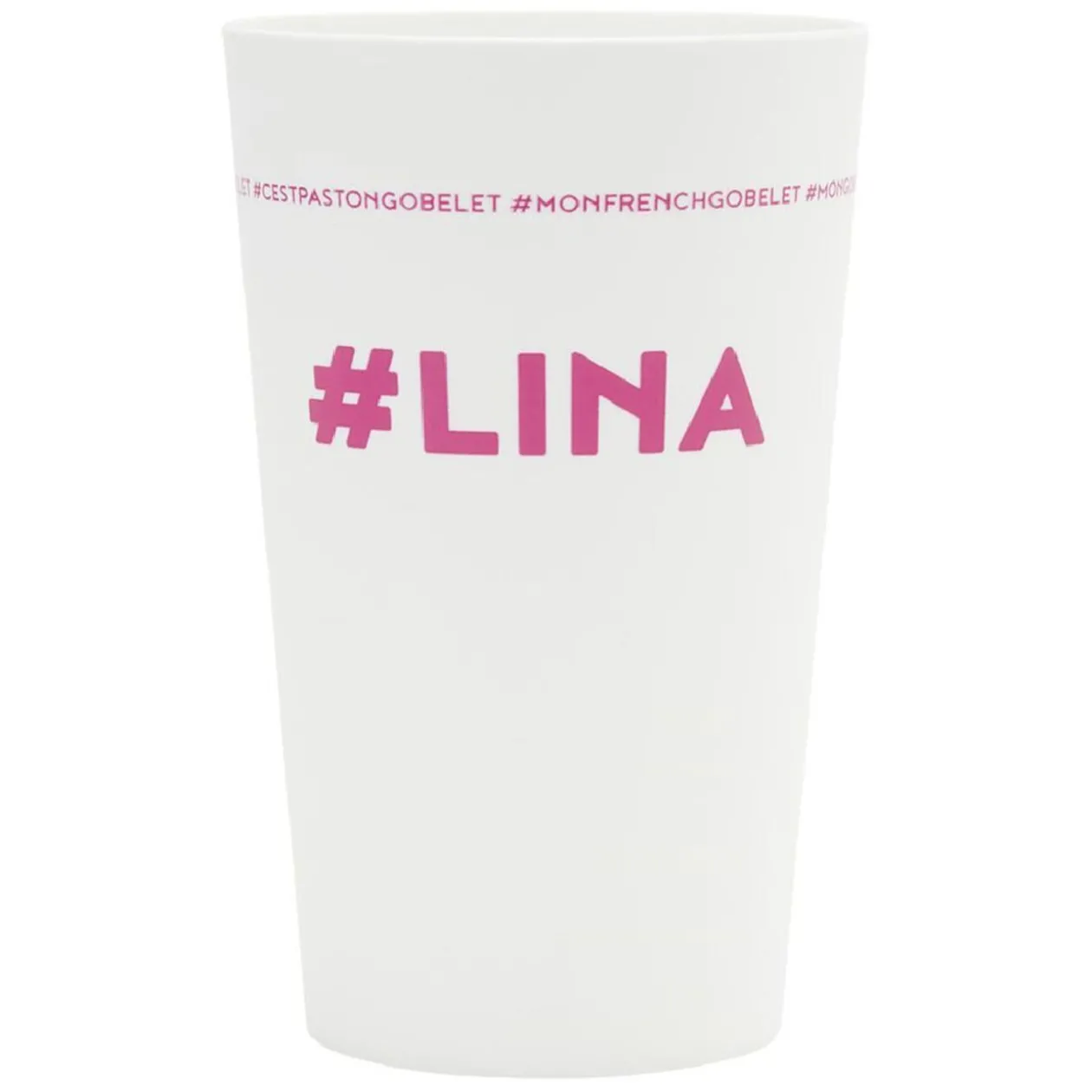 Gobelet plastique prénom #LINA 33cl