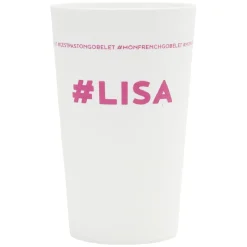 Gobelet plastique prénom #LISA 33cl