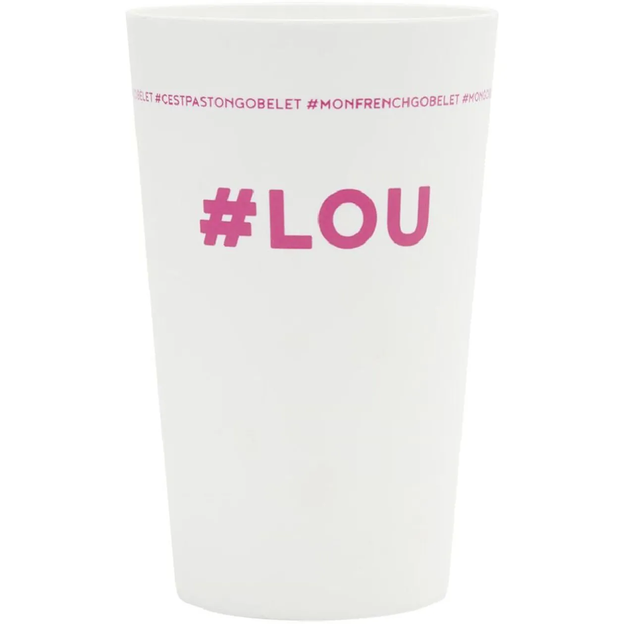 Gobelet plastique prénom #LOU 33cl