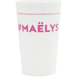 Gobelet plastique prénom #MAËLYS 33cl
