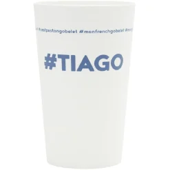 Gobelet plastique prénom #TIAGO 33cl
