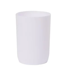 Gobelet pour salle de bain uni blanc