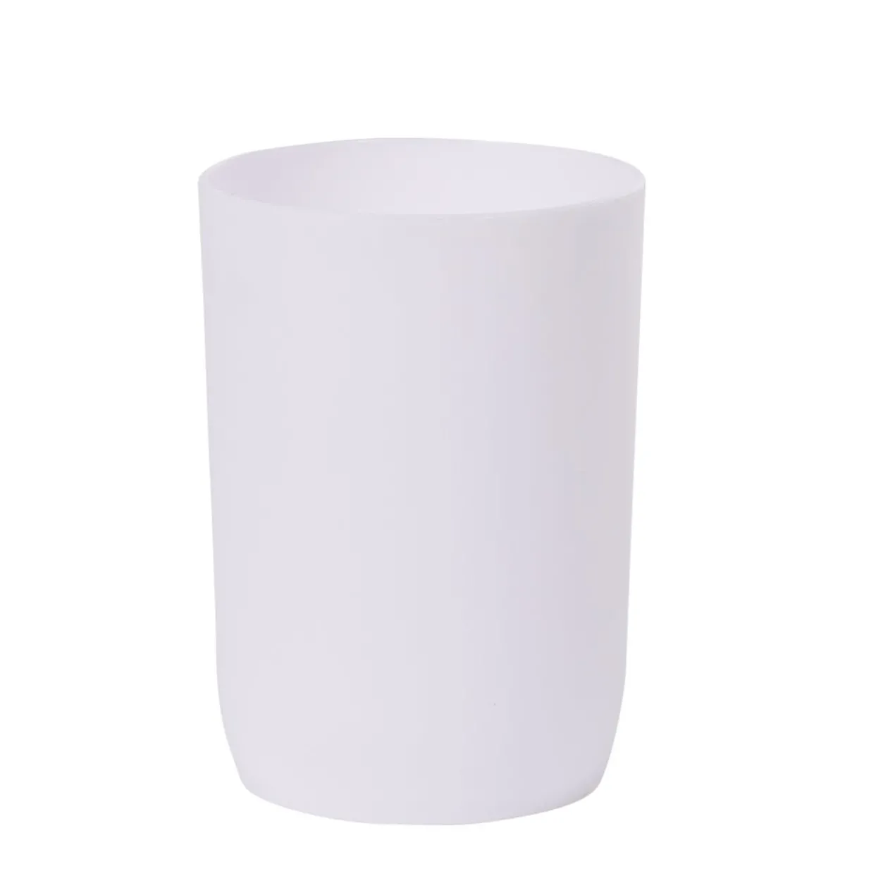 Gobelet pour salle de bain uni blanc