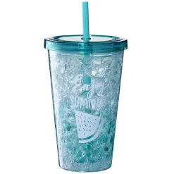 Gobelet réfrigérant avec paille