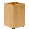Gobelet salle de bain bambou marron naturel