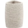 Gobelet salle de bain beige effet sable