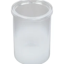 Gobelet salle de bain effet tie and die blanc