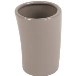 Gobelet salle de bain taupe