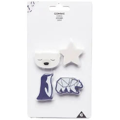 Gomme design banquise x 4