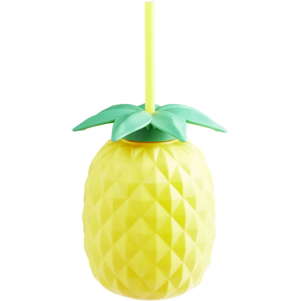 Gourde avec paille forme Ananas 700 ml