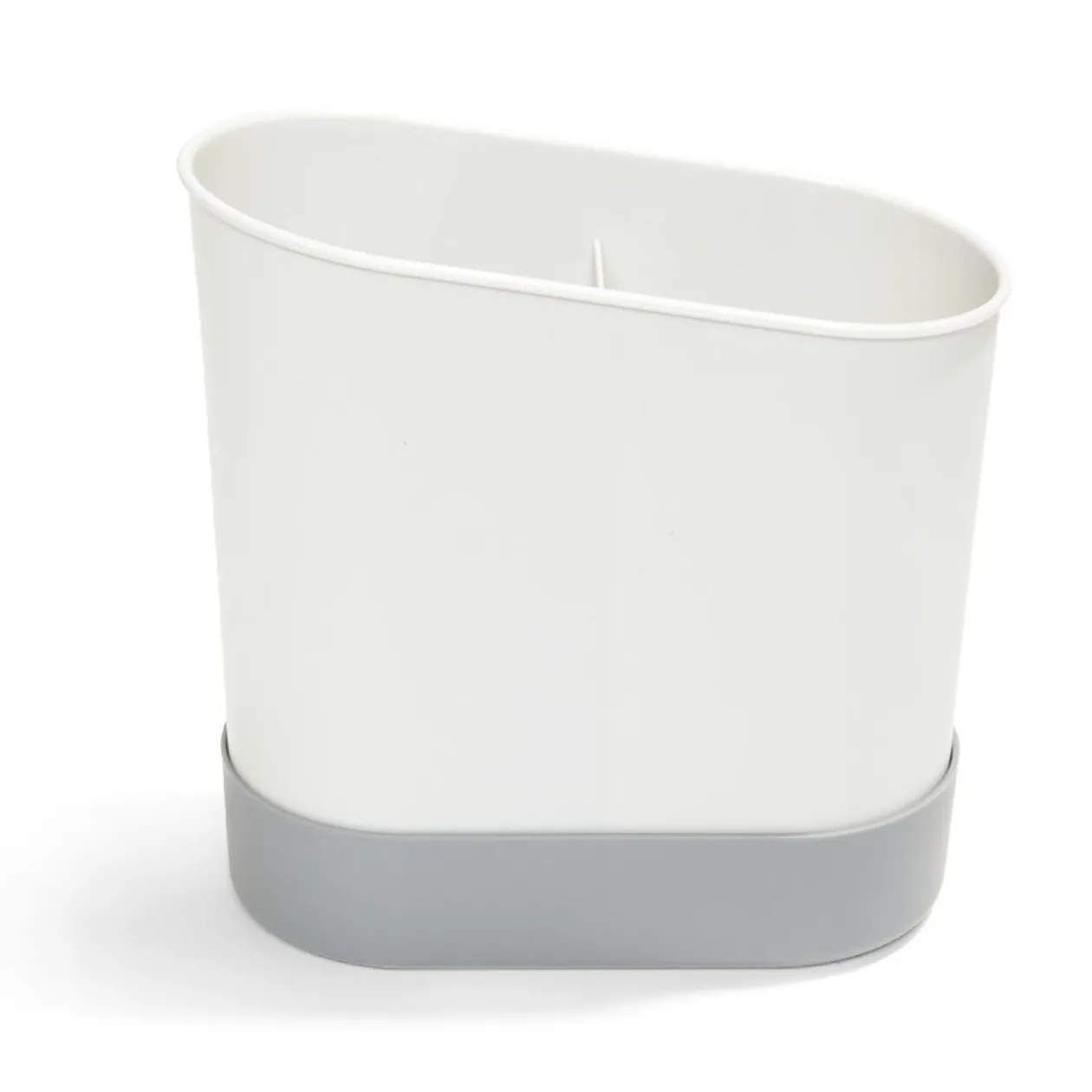 Égouttoir à couverts plastique gris 17,3x17,3xH9,2cm