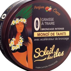 Graisse à traire bronzage intense Monoï de Tahiti parfum des îles SPF0