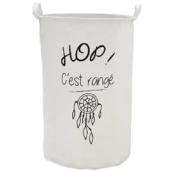 Grande panière en tissus forme tube