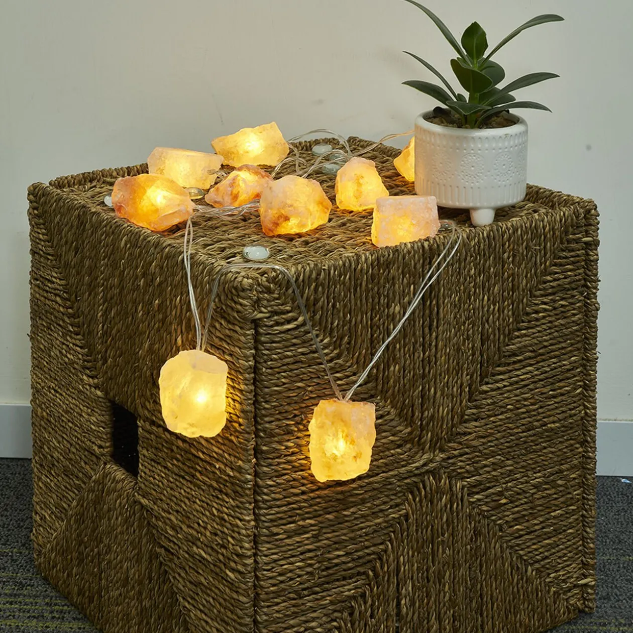 Guirlande Pierre de sel 10 LED L.2 m
