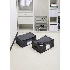 Housse de rangement noire x2