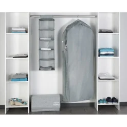 Housse de rangement vêtements grise