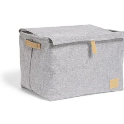 Housse de rangement 38xH27x28cm lin gris