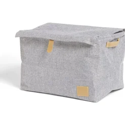 Housse de rangement 38xH27x28cm lin gris